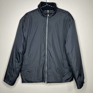 London Fog Men's Black Full Zip Long Sleeve Lined Jacket Size L